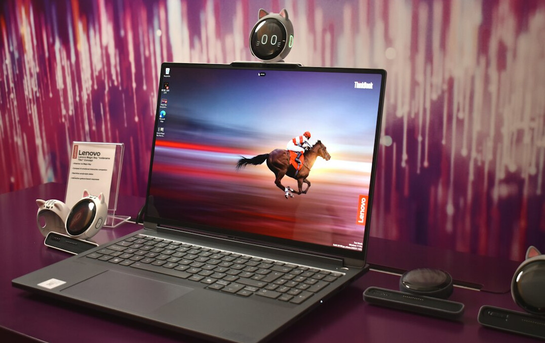 Laptop showing broadcast monitoring software on a studio desk